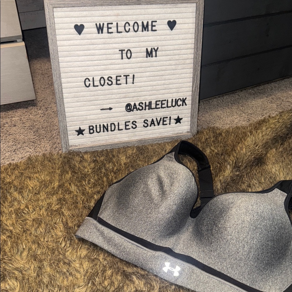 Under Armour Heather Gray Sports Bra